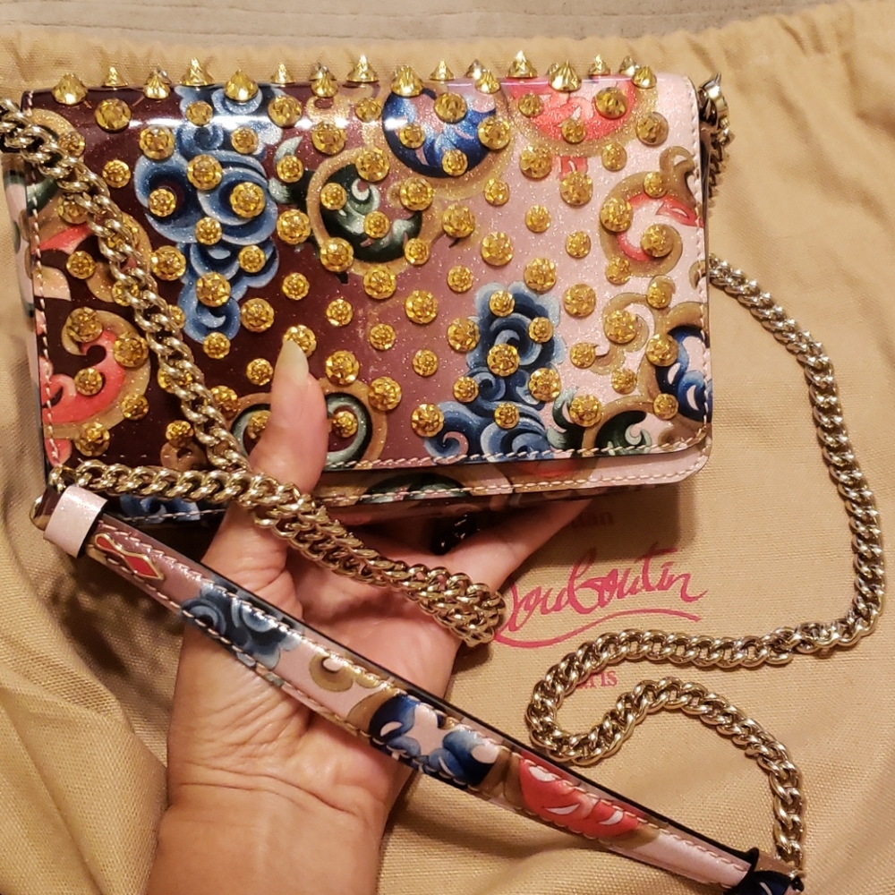 * SOLD*Christian Loubiton crossbody clutch bag - Picture 11 of 11